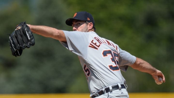 DENVER, CO - AUGUST 30: Justin Verlander