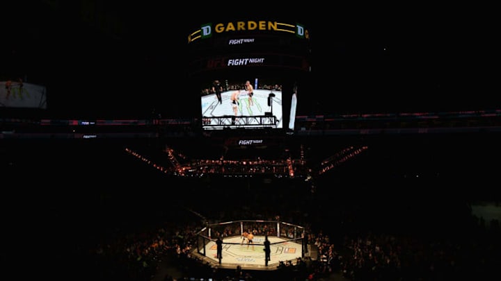 BOSTON, MA - JANUARY 17: A general view as Dominick Cruz faces T.J. Dillashaw in their bantamweight bout during UFC Fight Night 81 at TD Banknorth Garden on January 17, 2016 in Boston, Massachusetts. (Photo by Tim Bradbury/Getty Images)