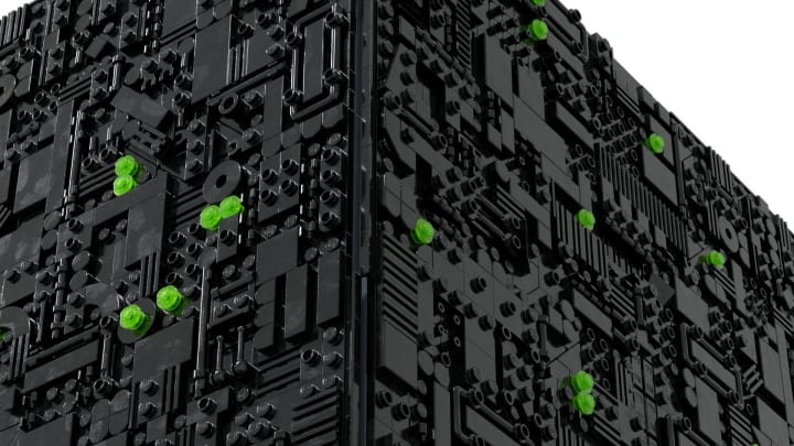 LEGO Borg Cube. Image courtesy Ky-e Bricks