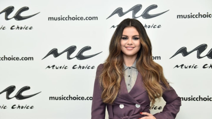Selena Gomez visits Music Choice (Photo by Steven Ferdman/Getty Images for ABA)