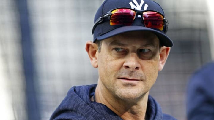 Aaron Boone, New York Yankees. New York Mets. (Photo by Adam Hunger/Getty Images)
