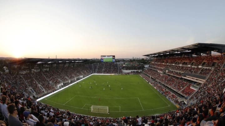 WASHINGTON, DC - JULY 14: A general view in the first half between the Vancouver Whitecaps and D.C. United at Audi Field on July 14, 2018 in Washington, DC. (Photo by Patrick McDermott/Getty Images)