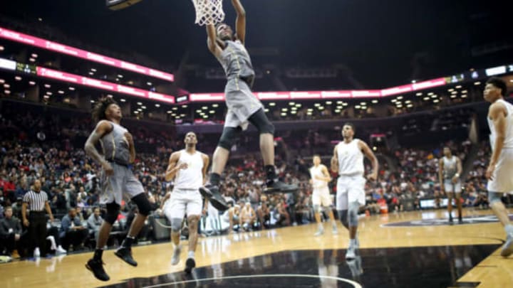 NEW YORK, NEW YORK – April 14: Mitchell Robinson #24 W. Kentucky dunks during the Jordan Brand Classic, National Boys Team All-Star basketball game at The Barclays Center on April 14, 2017 in New York City. (Photo by Tim Clayton/Corbis via Getty Images)