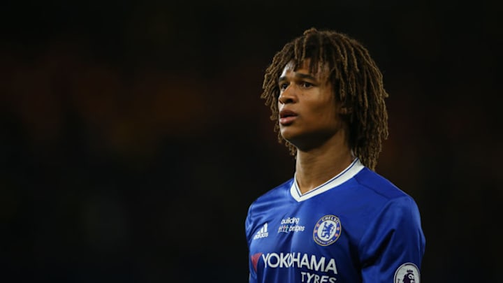 LONDON, ENGLAND - MAY 15: Nathan Ake of Chelsea during the Premier League match between Chelsea and Watford at Stamford Bridge on May 15, 2017 in London, England. (Photo by Catherine Ivill - AMA/Getty Images)