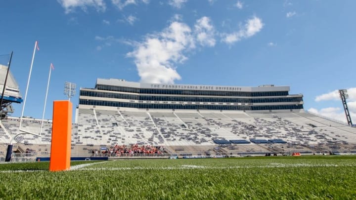 Sep 3, 2016; University Park, PA, USA; A general view of Beaver Stadium prior to the game between the Kent State Golden Flashes and the Penn State Nittany Lions. Mandatory Credit: Matthew O