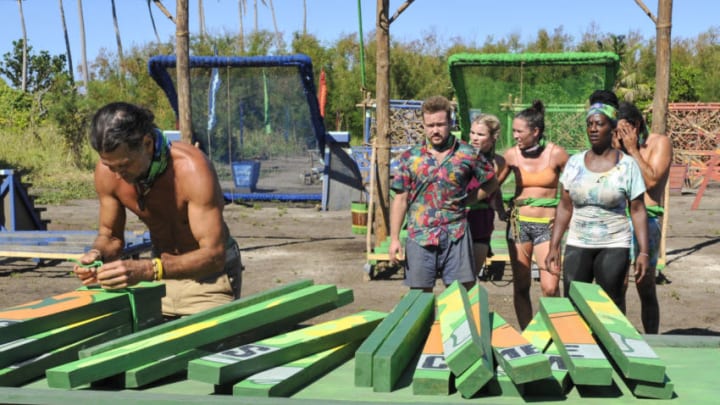 "Survivor Jackpot" - Troyzan Robertson, Zeke Smith, Andrea Boehlke, Sarah Lacina, Cirie Fields and Oscar "Ozzy" Lusth on the third episode of SURVIVOR: Game Changers, airing Wednesday, March 15 (8:00-9:00 PM, ET/PT) on the CBS Television Network. Photo: Jeffrey Neira/CBS Entertainment ÃÂ©2017 CBS Broadcasting, Inc. All Rights Reserved.