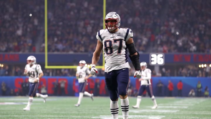 New England Patriots Rob Gronkowski (Photo by Maddie Meyer/Getty Images)