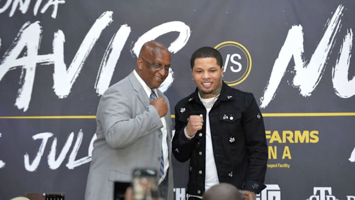 Baltimore mayor Bernard "Jack" Young with champion Baltimore boxer Gervonta Davis at his "official fan rally" on June 19, 2019, in Baltimore. (Kevin Richardson/Baltimore Sun/TNS via Getty Images)