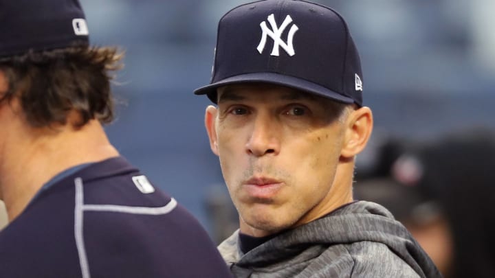 NEW YORK, NY – OCTOBER 16: Manager Joe Girardi (Photo by Abbie Parr/Getty Images)