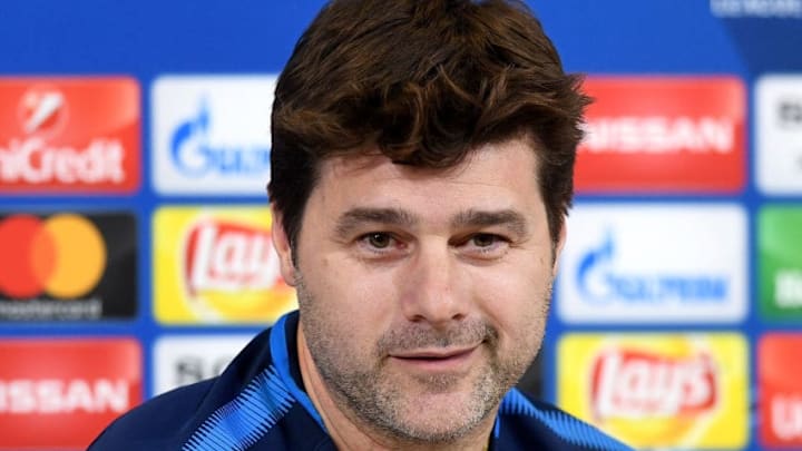 TURIN, ITALY - FEBRUARY 12: Mauricio Pochettino, Manager of Tottenham Hotspur speaks to the media during the press conference at Allianz Stadium on February 12, 2018 in Turin, Italy. (Photo by Michael Regan/Getty Images)