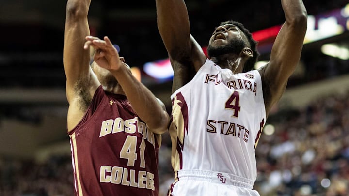 Florida State Seminoles forward Patrick Williams (4) shoots from inside the paint. The Florida State Seminoles beat the Boston College Eagles 80-62, Saturday, March 7, 2020. The Seminoles clinched the ACC regular season title.Fsu Final003