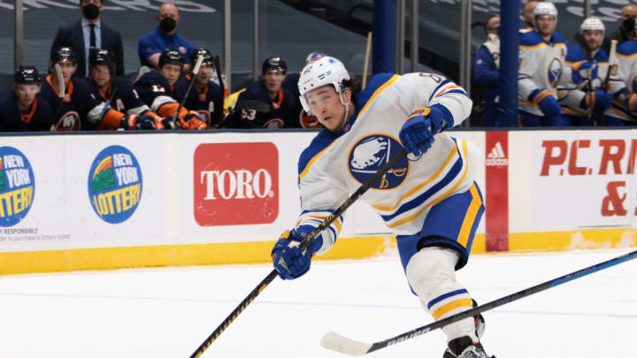 UNIONDALE, NEW YORK – MARCH 06: Brandon Montour (Photo by Bruce Bennett/Getty Images)