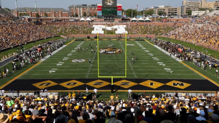 COLUMBIA, MO - SEPTEMBER 16: A general view of Faurot Field/Memorial Stadium during the game between the Purdue Boilermakers and the Missouri Tigers on September 16, 2017 in Columbia, Missouri. (Photo by Jamie Squire/Getty Images)