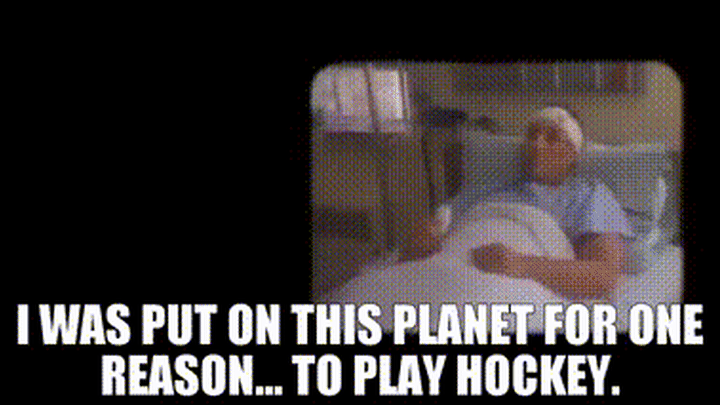 I was put on this planet for one reason... to play hockey.