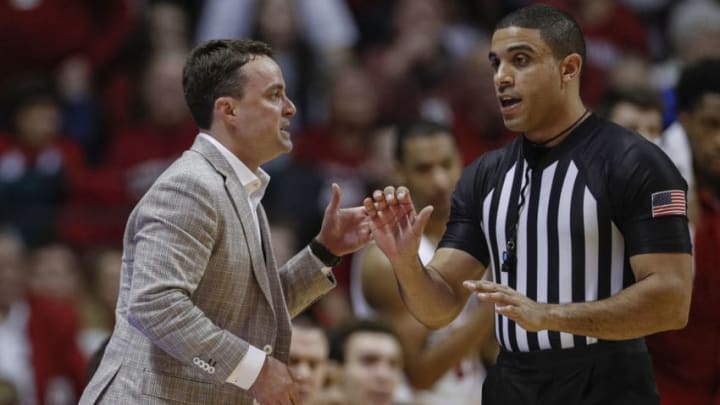 BLOOMINGTON, IN - FEBRUARY 13: Head coach Archie Miller of the Indiana Hoosiers is seen during the game against the Iowa Hawkeyes at Assembly Hall on February 13, 2020 in Bloomington, Indiana. (Photo by Michael Hickey/Getty Images)