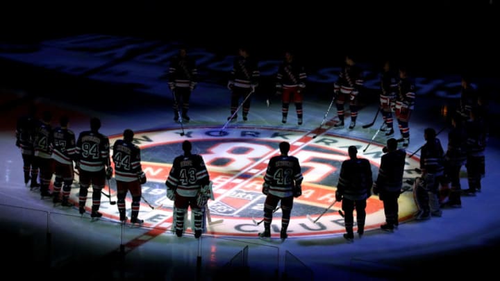 The New York Rangers home opener on October 15, 2010 (Photo by Al Bello/Getty Images)
