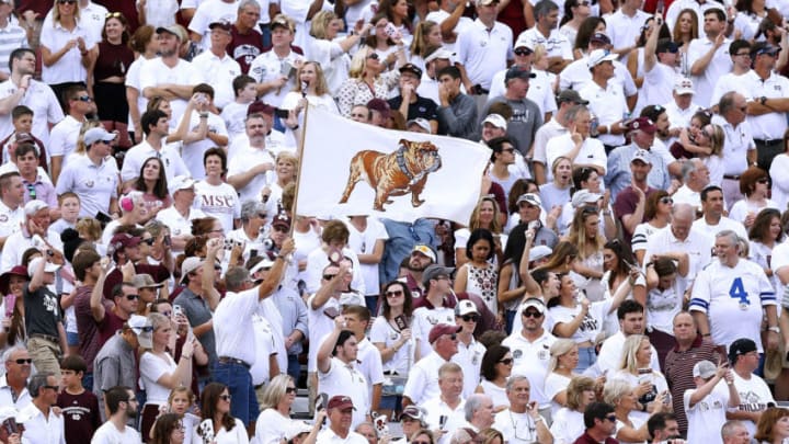 STARKVILLE, MS - SEPTEMBER 29: Mississippi State Bulldogs fans are pictured before a game against the Florida Gators at Davis Wade Stadium on September 29, 2018 in Starkville, Mississippi. (Photo by Jonathan Bachman/Getty Images)