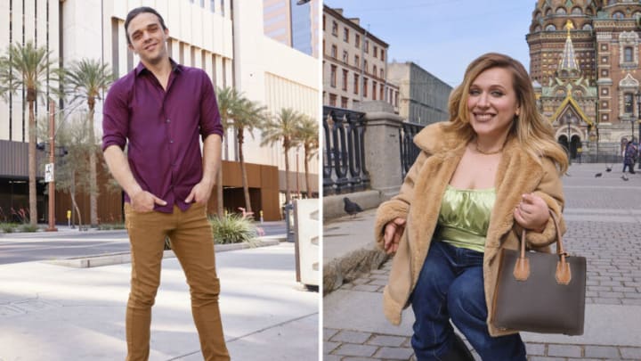 Ben & Mahogany, stars of 90 Day Fiancé: Before the 90 Days, pose for promotional portraits in San Bartolo, near Lima, Peru.
