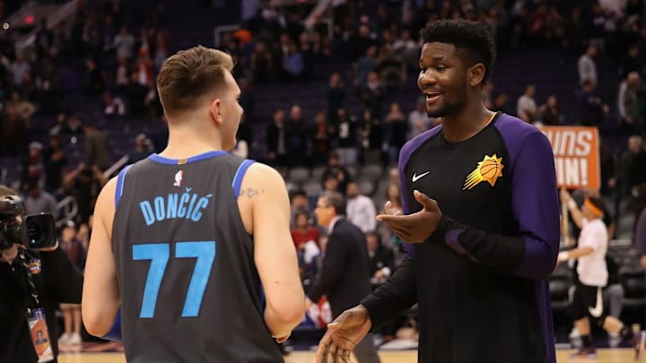 Phoenix Suns, Deandre Ayton, Luka Doncic (Photo by Christian Petersen/Getty Images)