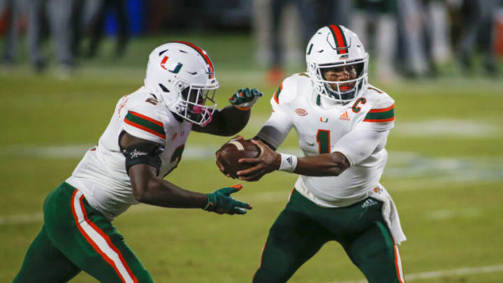 Miami Hurricanes. Mandatory Credit: Nell Redmond-USA TODAY Sports