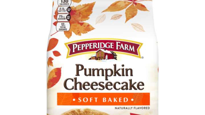 Pepperidge Farm Pumpkin cheesecake soft bake cookies, photo provided by Pepperidge Farm