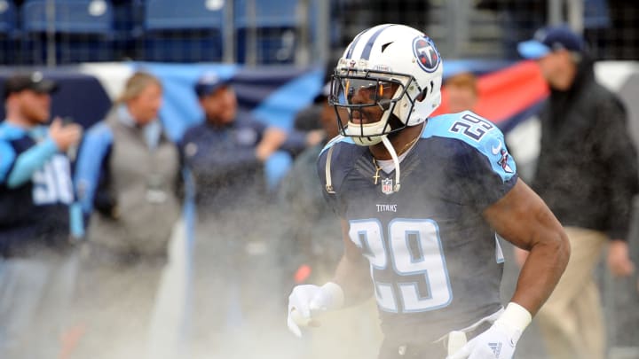 Jan 1, 2017; Nashville, TN, USA; Tennessee Titans running back DeMarco Murray (29) takes the field before the game against the Houston Texans at Nissan Stadium. Mandatory Credit: Christopher Hanewinckel-USA TODAY Sports