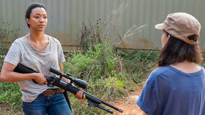 Sasha (Sonequa Martin-Green) and Rosita Espinosa (Christian Serratos) in Episode 14Photo by Gene Page/AMC