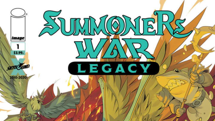 Summoners War: Legacy by writer Justin Jordan and artist Luca Claretti with colors by Giovanna Niro and lettering by Deron Bennett. Image courtesy Image/Skybound Entertainment in partnership with game publisher Com2uS.