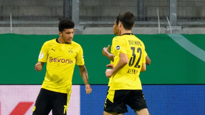 Jadon Sancho opened the scoring (Photo by Alex Gottschalk/DeFodi Images via Getty Images)