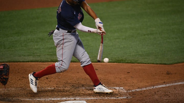 Xander Bogaerts #2 of the Boston Red Sox. (Photo by Mark Brown/Getty Images)