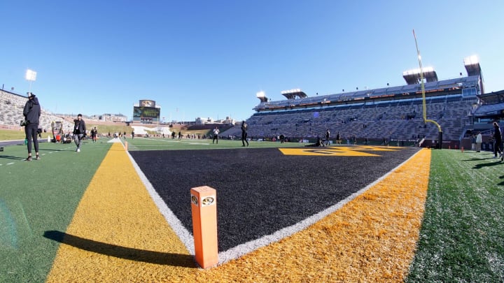 Nov 28, 2020; Columbia, Missouri, USA; A general fish eye view of the field before the game between the Missouri Tigers and Vanderbilt Commodores at Faurot Field at Memorial Stadium. Mandatory Credit: Denny Medley-USA TODAY Sports