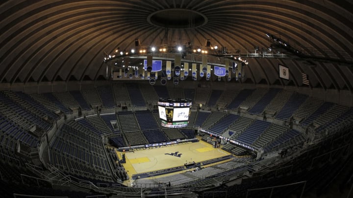 MORGANTOWN, WV – JANUARY 28: A general view of an empty WVU Coliseum before the game between Kansas and West Virginia at the WVU Coliseum on January 28, 2013 in Morgantown, West Virginia. (Photo by Justin K. Aller/Getty Images)