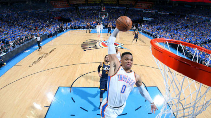 Russell Westbrook. OKC Thunder (Photo by Layne Murdoch/NBAE via Getty Images)