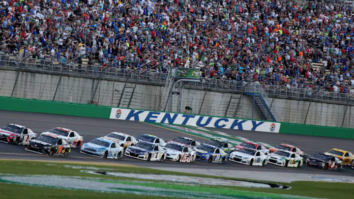 SPARTA, KY - JULY 08: Martin Truex Jr., driver of the #78 Furniture Row/Denver Mattress Toyota. (Photo by Jerry Markland/Getty Images)