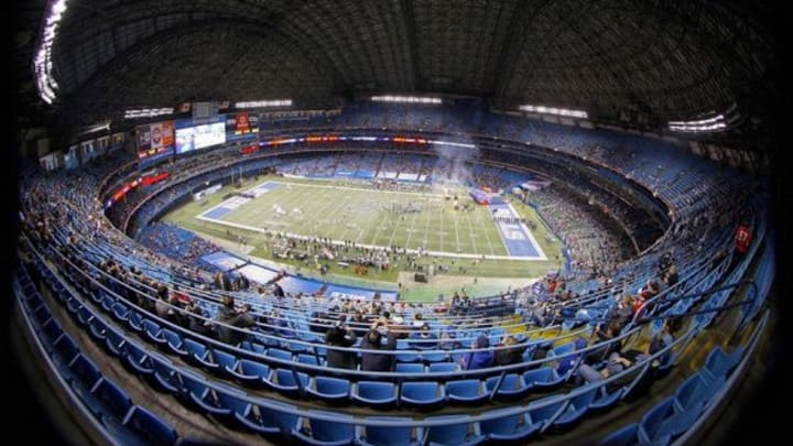 Dec 1, 2013; Toronto, ON, Canada; A general view of the Rogers Center before a game between the Buffalo Bills and the Atlanta Falcons. Mandatory Credit: Timothy T. Ludwig-USA TODAY Sports