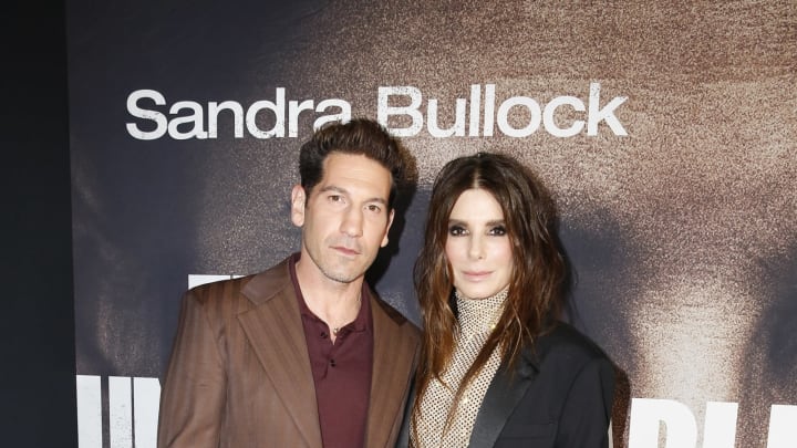 LOS ANGELES, CALIFORNIA – NOVEMBER 30: (L-R) Jon Bernthal and Sandra Bullock attend the Netflix LA Premiere Of The Unforgivable on November 30, 2021 in Los Angeles, California. (Photo by Rachel Murray/Getty Images for Netflix)