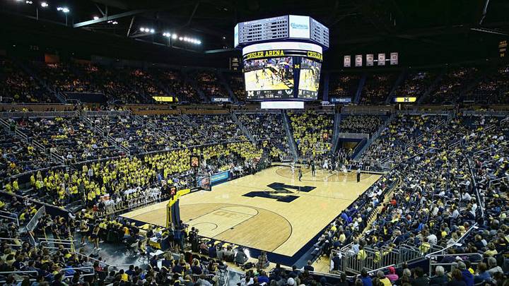 ANN ARBOR, MI - NOVEMBER 04: A general view inside the Crisler Center at the University of Michigan during a game between the Wayne State Warriors and Michigan Wolverines on November 4, 2013 in Ann Arbor, Michigan. (Photo by Leon Halip/Getty Images)