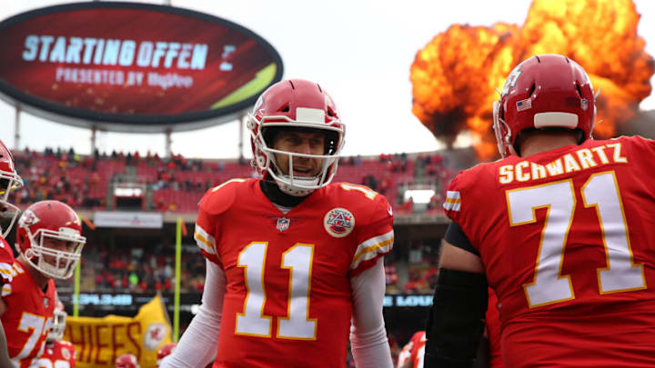 Former Kansas City Chiefs QB Alex Smith. (Photo by Scott Winters/Icon Sportswire via Getty Images)