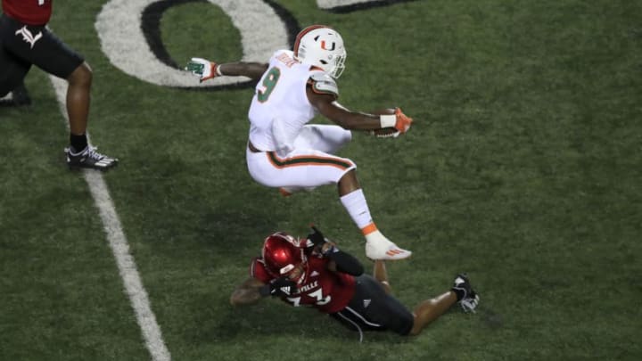 Brevin Jordan, Miami football (Photo by Andy Lyons/Getty Images)