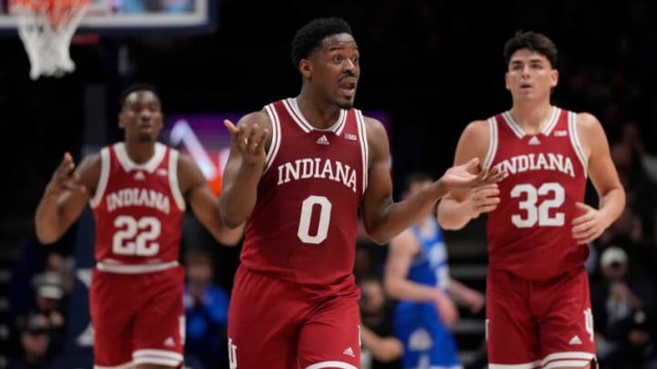 Indiana Hoosiers guard Xavier Johnson (0)