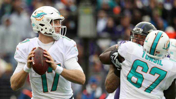 BALTIMORE, MD - DECEMBER 4: Quarterback Ryan Tannehill