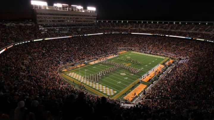 KNOXVILLE, TN - OCTOBER 29: A general view of Neyland Stadium during the South Carolina Gamecocks game against the Tennessee Volunteers on October 29, 2011 in Knoxville, Tennessee. (Photo by Andy Lyons/Getty Images)