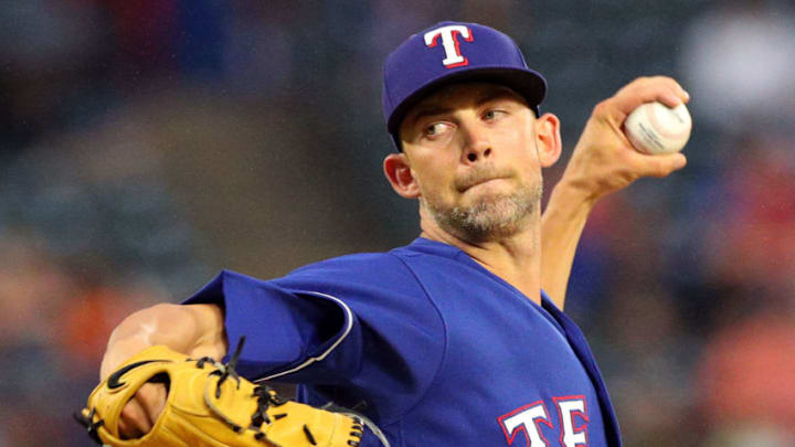ARLINGTON, TX - SEPTEMBER 22: Mike Minor #36 of the Texas Rangers pitches in the first inning against the at Globe Life Park in Arlington on September 22, 2018 in Arlington, Texas. (Photo by Richard Rodriguez/Getty Images)