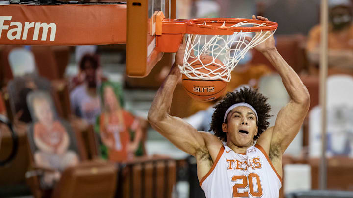 Big 12 Basketball Texas Longhorns Jericho Sims Ricardo B. Brazziell/American-Statesman-USA TODAY Sports