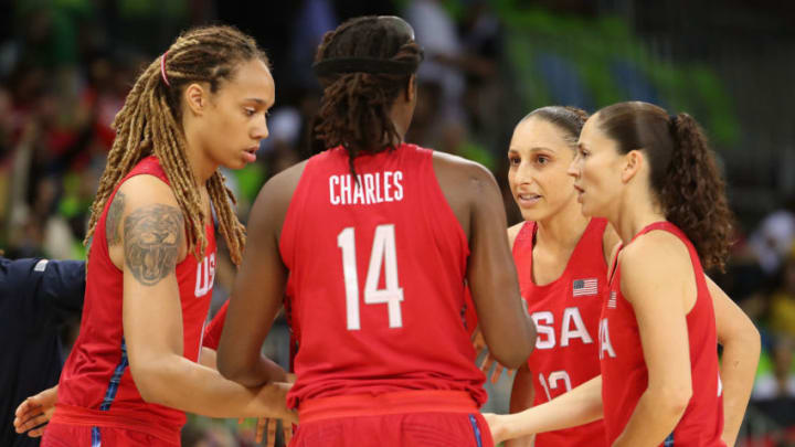 RIO DE JANEIRO, BRAZIL - AUGUST 12: (L-R) Brittney Griner