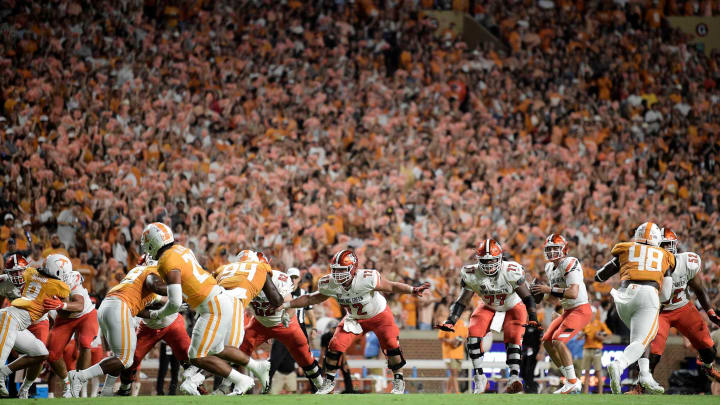 A view during a game at Neyland Stadium in Knoxville, Tenn. on Thursday, Sept. 2, 2021.Kns Tennessee Bowling Green Football
