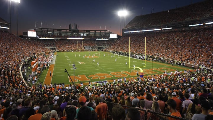 CLEMSON, SOUTH CAROLINA – SEPTEMBER 21: A general view of the Clemson Tigers’ football game against the Charlotte 49ers at Memorial Stadium on September 21, 2019 in Clemson, South Carolina. (Photo by Mike Comer/Getty Images)