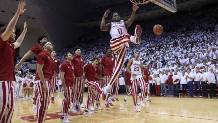 Xavier Johnson #0 of the Indiana Hoosiers. (Photo by Justin Casterline/Getty Images)