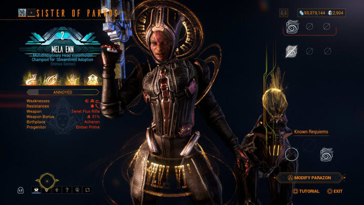 Warframe Sisters of Parvos 1