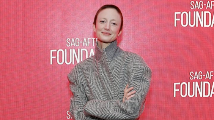 NEW YORK, NEW YORK - DECEMBER 07: Andrea Riseborough attends the SAG-AFTRA Foundation "To Leslie" screening and Q&A at SAG-AFTRA Foundation Robin Williams Center on December 07, 2022 in New York City. (Photo by Jason Mendez/Getty Images)